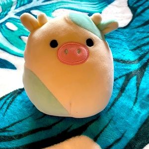 5” blue cow squishmallow